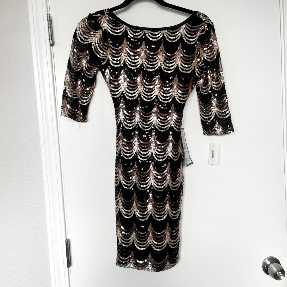 New Year’s Eve dress Sequin mini dress low back